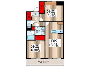 ロイヤルパークスシーサー南千住の物件間取画像